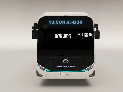 Toyota s Fuel-Cell City - Sora Low-poly 3D model