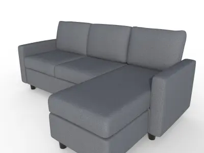 Modren Sofa Low-poly 3D model