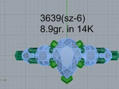 Peg Basket Setting Ring 3639 3D print model