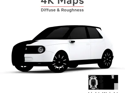 Honda E Low-poly 3D model