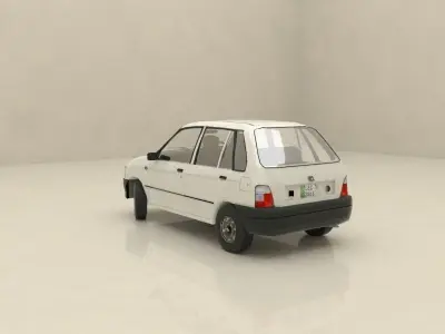 Suzuki Mehran 3D Low-poly 3D model