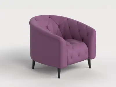 Chair 9 Armchair Sofa Chesterfield 3D model