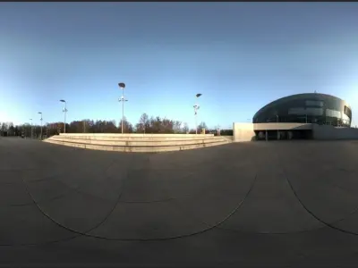 Stadium HDRi and backplates 3D model