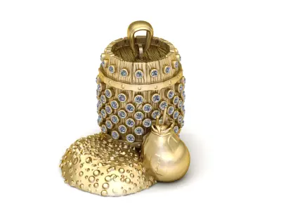 KITEL GOLDEN PENDANT  3D PRINTABLE MODEL  3D print model