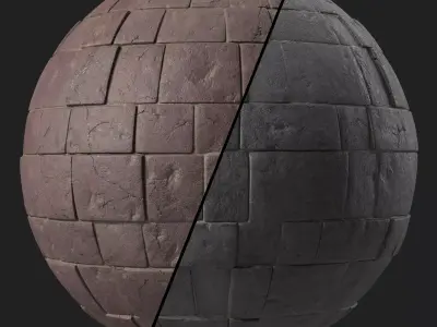 Stone Wall Materials 69- Decorative Stone Sbsar Pbr 4k Seamless Texture