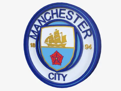 manchester city logo 3D print model