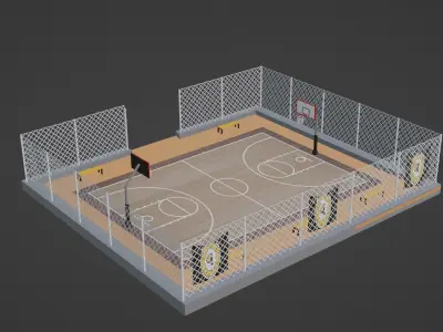 Basketball Stadium - Indiana Pacers Low-poly 3D model