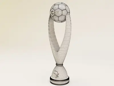 CAF Champions League trophe 3D model