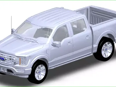 Ford F-150 XLT 2021 3D printed car model 3D print model