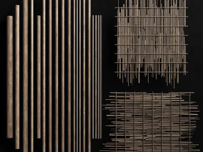 Ceiling round twig n1 3D model