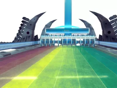  Space Race Low-poly 3D model