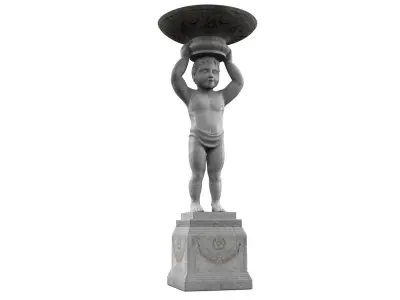 Classic boy statue 3D model