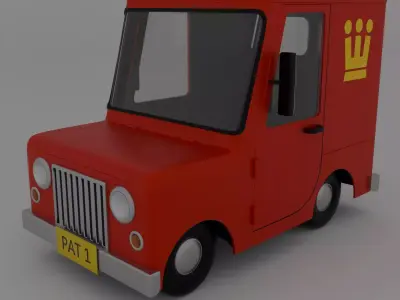 Postman Pats Van Free 3D model