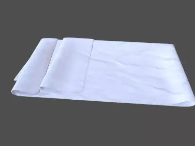Folded Cloth Low-poly 3D model