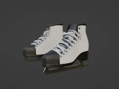 Current Ice Skate Low-poly 3D model