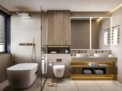 Bathroom 20 3D model purchase