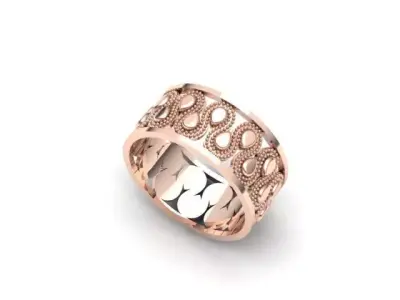 Wedding ring man 3D print model