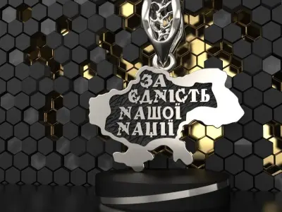 Ukraine Pendant 3D print model