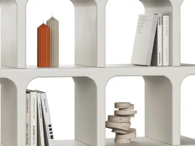 Archer Rack with Orange Decor 3D model