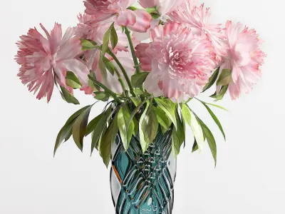 Decorative Set 43 Flower vase 3D model