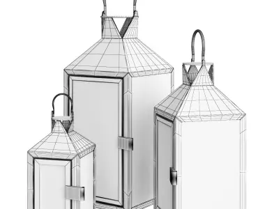 Candle Lanterns 3D model