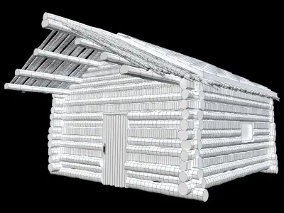 Cabin log 3D model