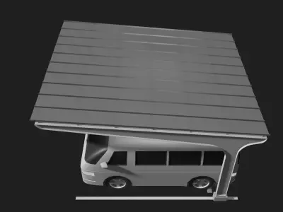 Carport 25U06 3D model