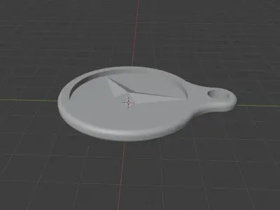 Mercedes keyring 3D print model