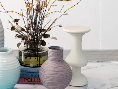 decoration style New Chinese vase 3D model