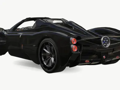 Pagani Utopia Roadster 2024 2025 Low-poly 3D model