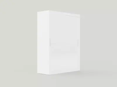 Wardrobe DAKOTA 160 White Low-poly 3D model