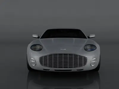 Aston Martin DB7 Low-poly 3D model