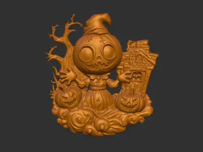 BOO Halloween decoration 3D print model