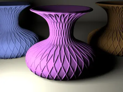modern vase 3D print model