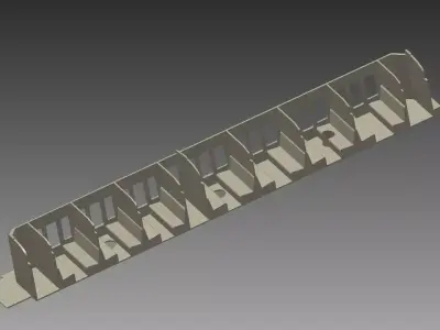 HO SCALE COACH PASSENGER CAR 3D print model