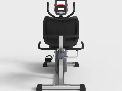 EXERCISE RECUMBENT BIKE Low-poly 3D model