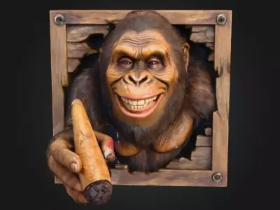 Bigfoot Offering Low-poly 3D model