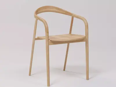 Cafe Chair 51x51x78 Low-poly 3D model