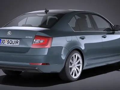 Skoda Octavia 2017 3D model