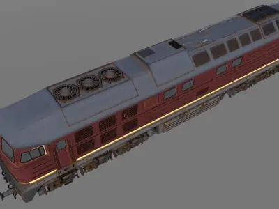 Ludmilla train engine Free 3D model