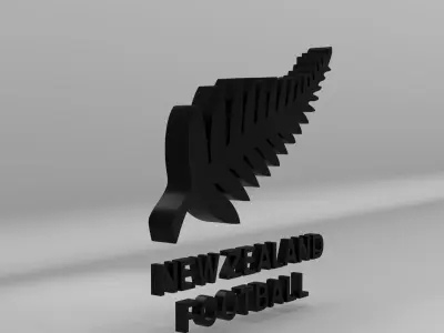 New Zealand National Soccer Team Logo 3D model