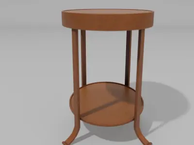 The Oval dining coffee table Free low-poly 3D model