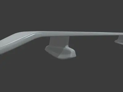 Car Spoiler 01 Low-poly 3D model