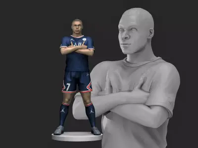  Kylian Mbappe 3D Printable 1 3D print model