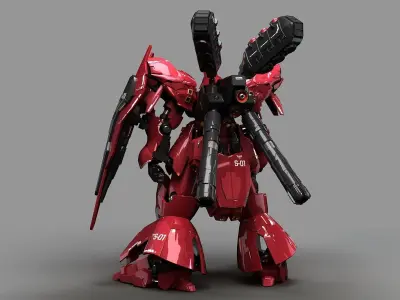 MOBILE SUIT GUNDAM MSN-04 SAZABI 3D model
