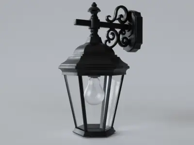 Wall lamp Free low-poly 3D model purchase