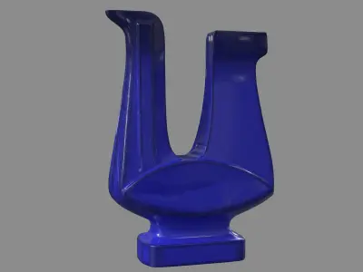 Cobalt Bird 3D model