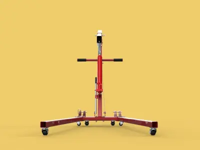 MOBILE HYDRAULIC ENGINE CRANE HOIST HEAVY LIFTING FOLDING MANUAL 3D model