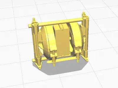 Diaphragm pump 3D print model