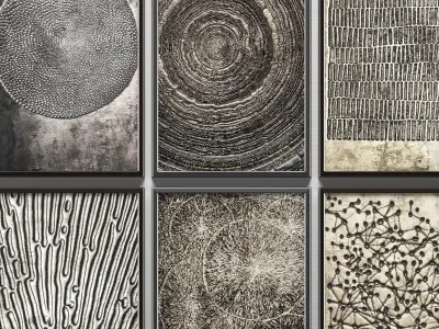 Collection of paintings for walls 12 3D model